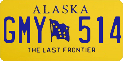 AK license plate GMY514