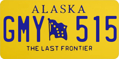 AK license plate GMY515