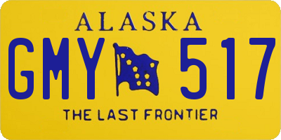 AK license plate GMY517