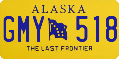 AK license plate GMY518