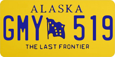 AK license plate GMY519