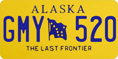 AK license plate GMY520