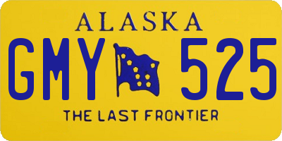 AK license plate GMY525