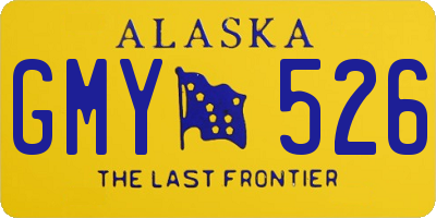 AK license plate GMY526