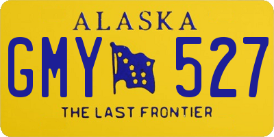 AK license plate GMY527