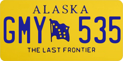 AK license plate GMY535