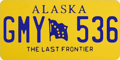 AK license plate GMY536