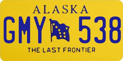 AK license plate GMY538