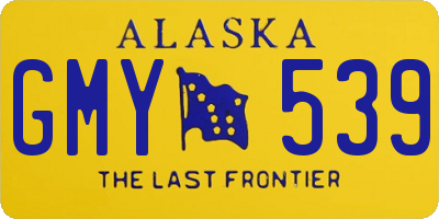 AK license plate GMY539