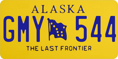 AK license plate GMY544