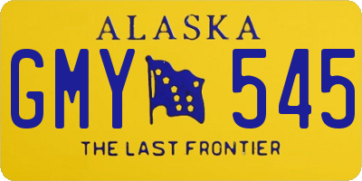 AK license plate GMY545