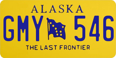 AK license plate GMY546