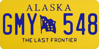 AK license plate GMY548