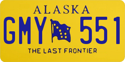 AK license plate GMY551