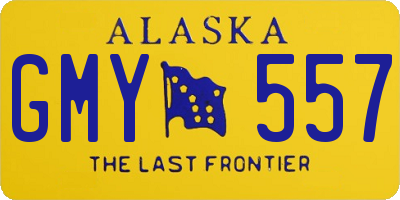 AK license plate GMY557