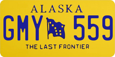 AK license plate GMY559