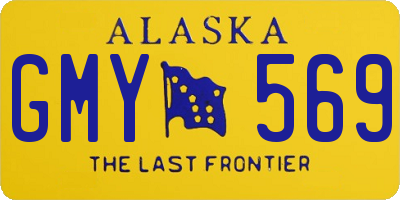 AK license plate GMY569
