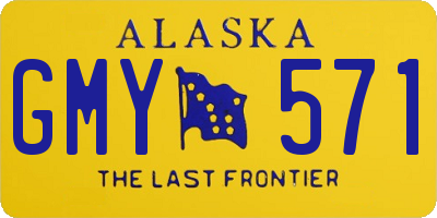 AK license plate GMY571