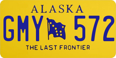 AK license plate GMY572