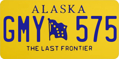 AK license plate GMY575