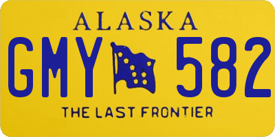 AK license plate GMY582