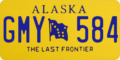 AK license plate GMY584