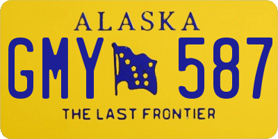 AK license plate GMY587