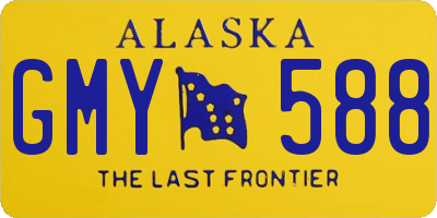 AK license plate GMY588