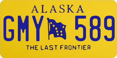 AK license plate GMY589