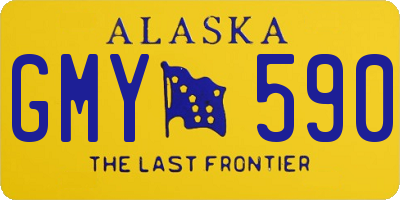 AK license plate GMY590