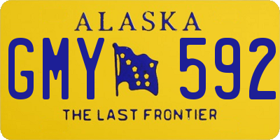 AK license plate GMY592