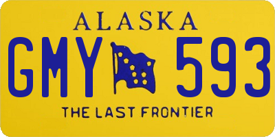 AK license plate GMY593