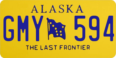 AK license plate GMY594