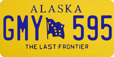 AK license plate GMY595