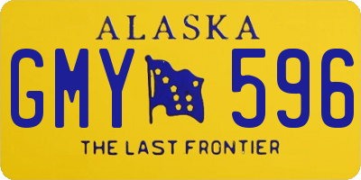 AK license plate GMY596