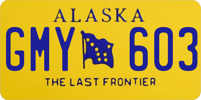 AK license plate GMY603