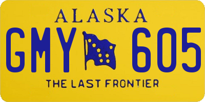 AK license plate GMY605