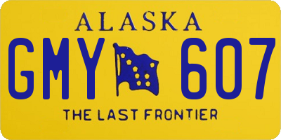 AK license plate GMY607