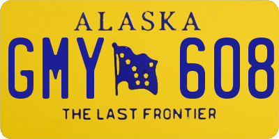 AK license plate GMY608