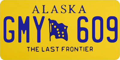 AK license plate GMY609