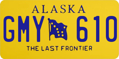 AK license plate GMY610