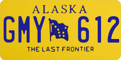 AK license plate GMY612