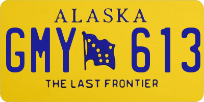 AK license plate GMY613