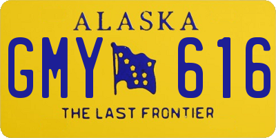 AK license plate GMY616