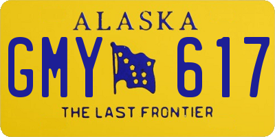 AK license plate GMY617