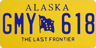 AK license plate GMY618