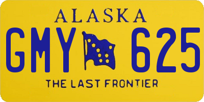 AK license plate GMY625