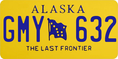 AK license plate GMY632