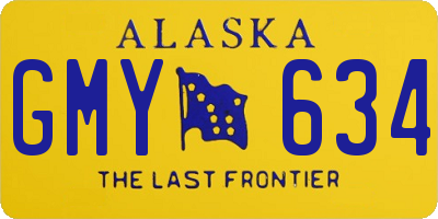 AK license plate GMY634