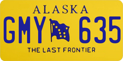 AK license plate GMY635